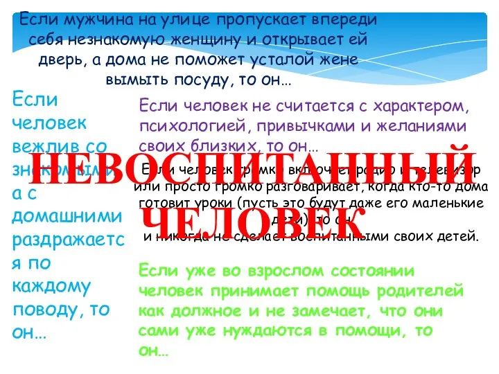 Если мужчина на улице пропускает впереди себя незнакомую женщину и открывает ей дверь,