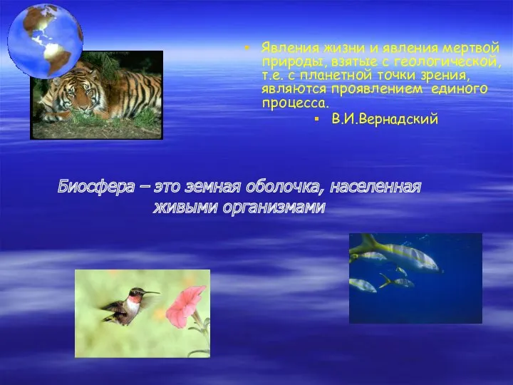 Явления жизни и явления мертвой природы, взятые с геологической, т.е.