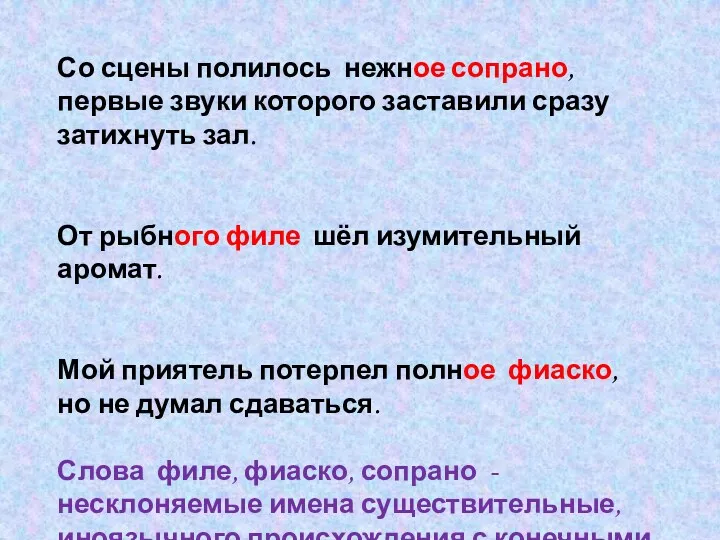 Со сцены полилось нежное сопрано, первые звуки которого заставили сразу