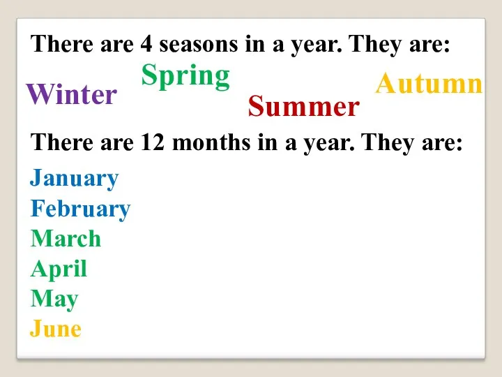 January February March April May June July August September October