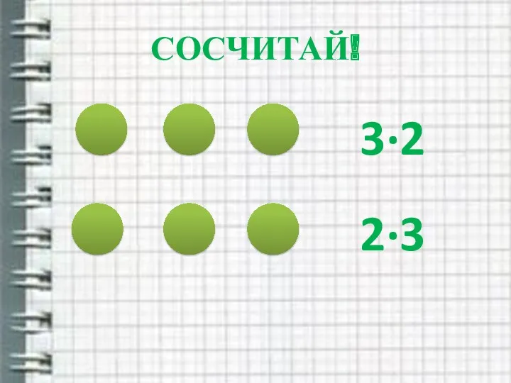 СОСЧИТАЙ! 3·2 2·3