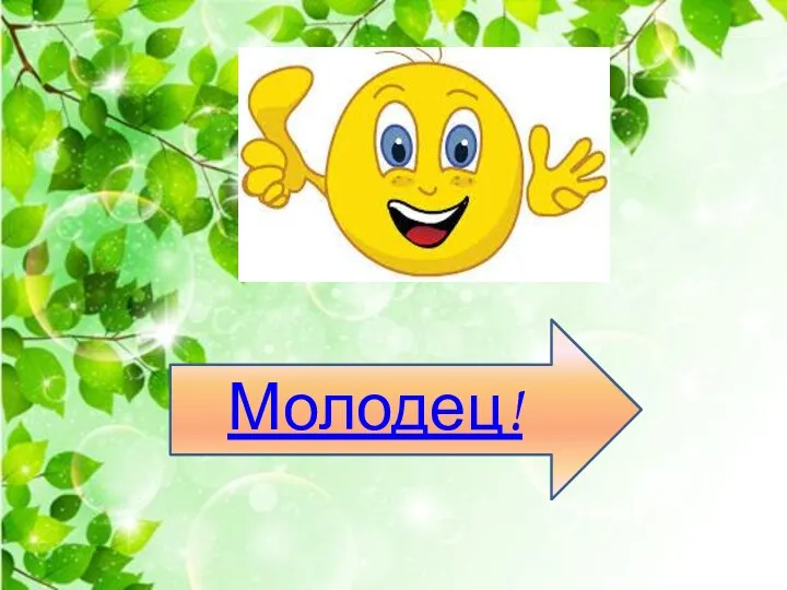 Молодец!