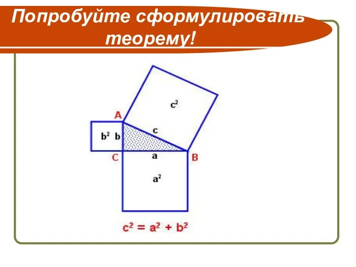 Попробуйте сформулировать теорему!