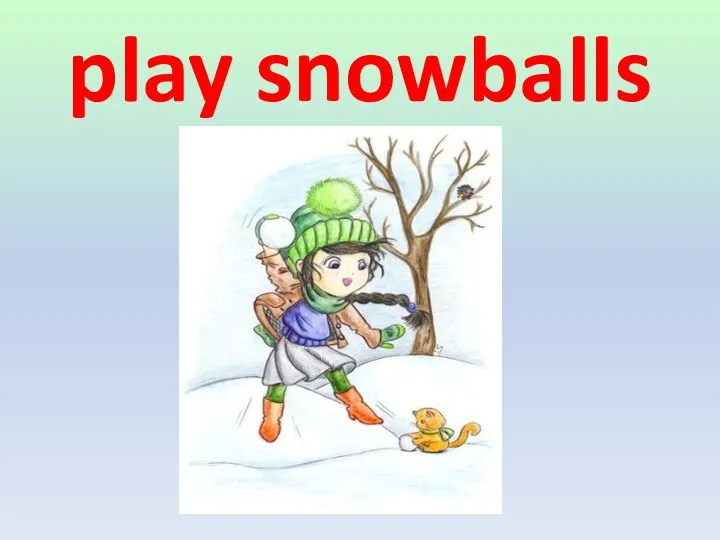play snowballs