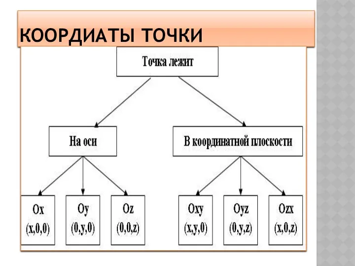 Коордиаты точки