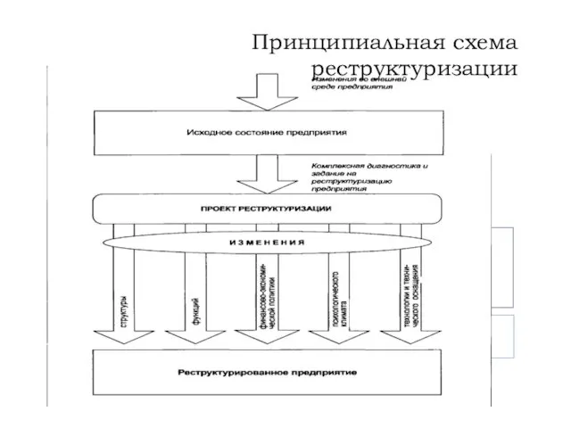 Принципиальная схема реструктуризации