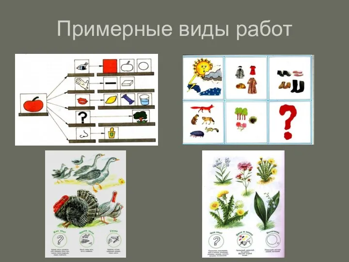 Примерные виды работ