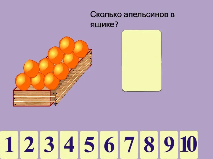 Сколько апельсинов в ящике?