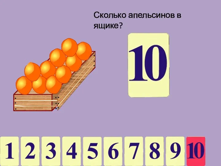 Сколько апельсинов в ящике?