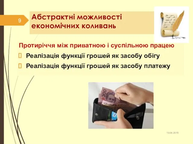 Абстрактні можливості економічних коливань Протиріччя між приватною і суспільною працею