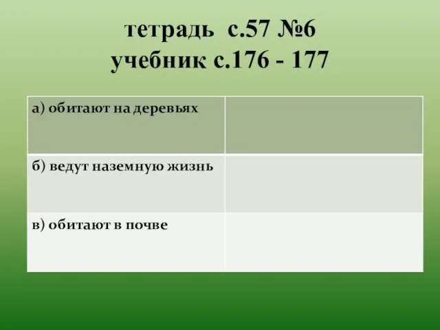 тетрадь с.57 №6 учебник с.176 - 177