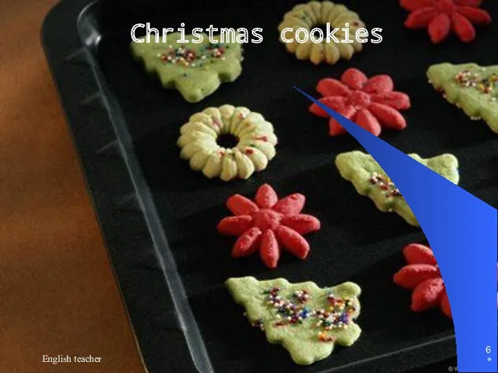 * English teacher Christmas cookies