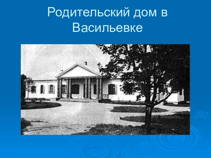 Родительский дом в Васильевке