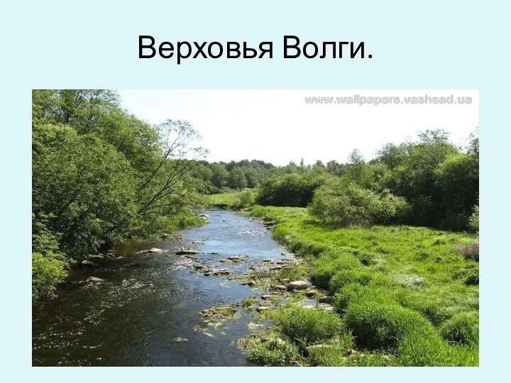 Верховья Волги.