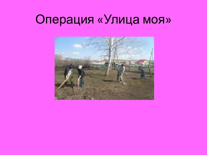 Операция «Улица моя»