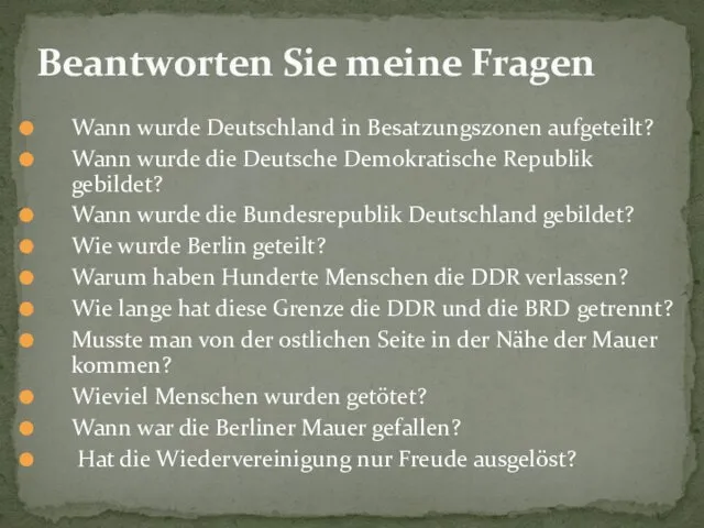 Wann wurde Deutschland in Besatzungszonen aufgeteilt? Wann wurde die Deutsche