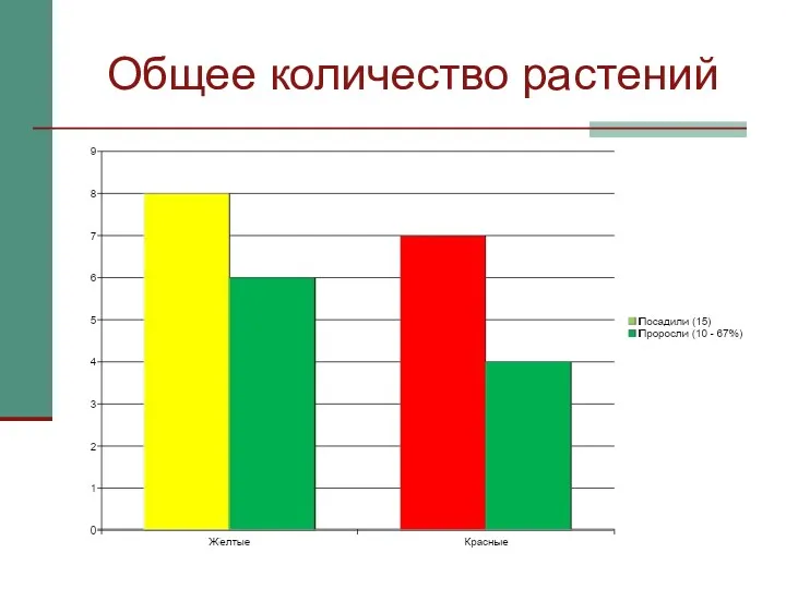 Общее количество растений