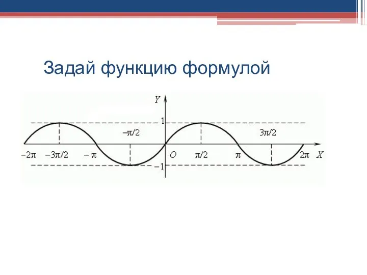 Задай функцию формулой