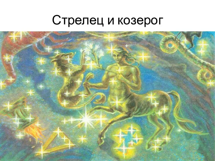 Стрелец и козерог