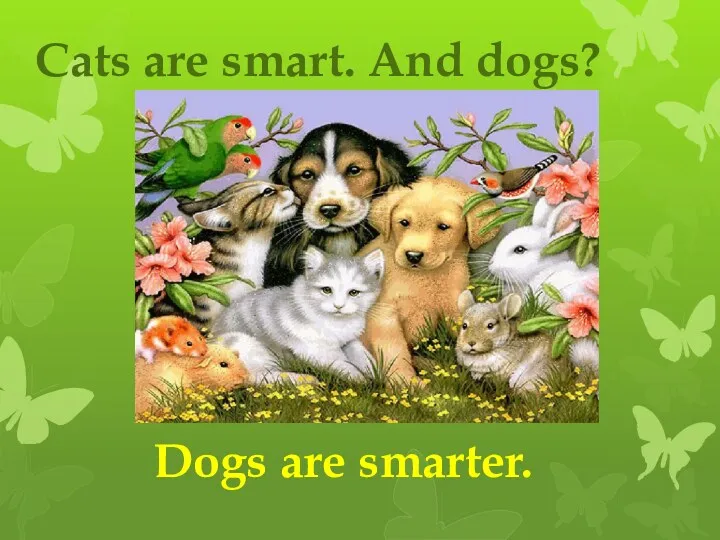 Cats are smart. And dogs? Dogs are smarter.