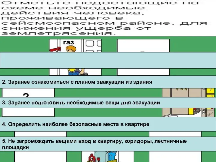 1. Ничего предпринимать на надо, это задача специалистов 1. Ничего