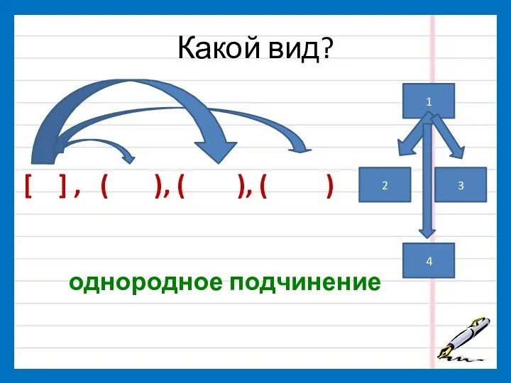 Какой вид? [ ] , ( ), ( ), (