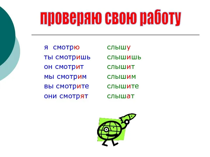 я смотрю слышу ты смотришь слышишь он смотрит слышит мы