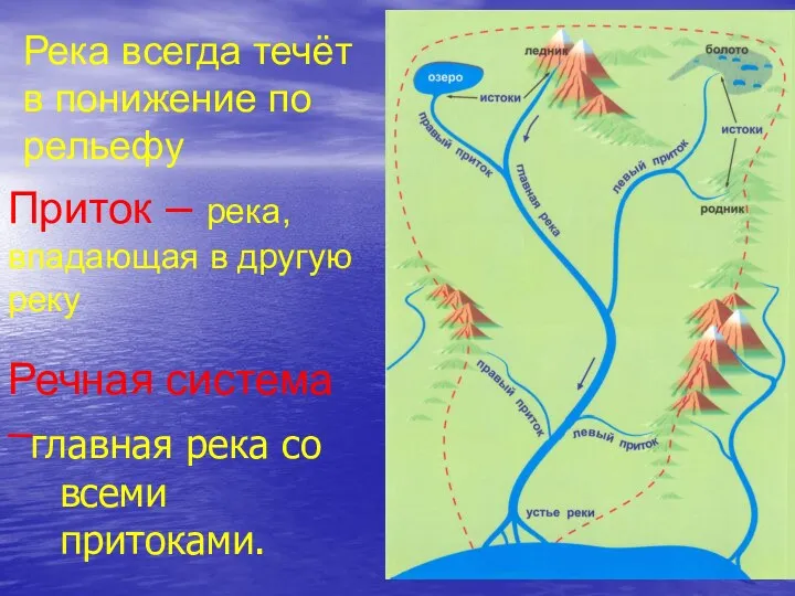 главная река со всеми притоками. Речная система – Река всегда