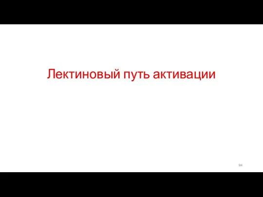 Лектиновый путь активации