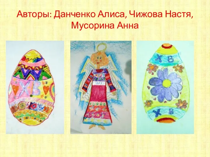 Авторы: Данченко Алиса, Чижова Настя, Мусорина Анна