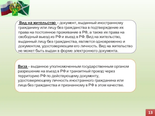 Вид на жительство – документ, выданный иностранному гражданину или лицу