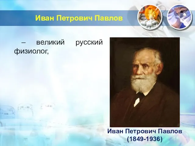 Иван Петрович Павлов – великий русский физиолог, Иван Петрович Павлов (1849-1936)