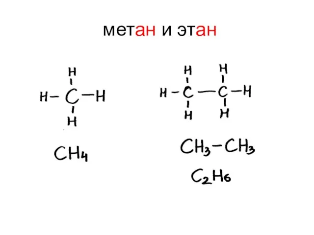 метан и этан