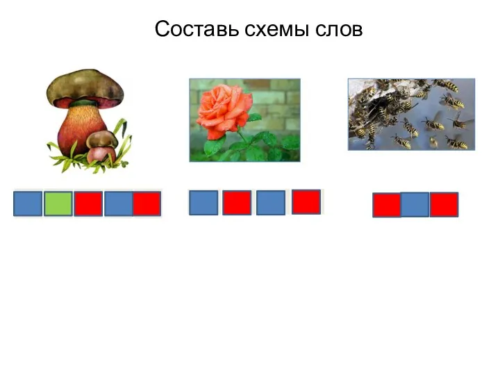 Составь схемы слов