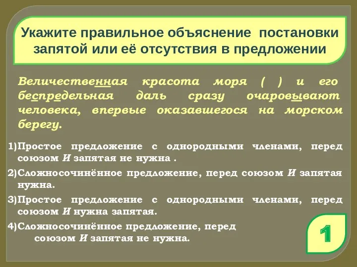 Укажите правильное объяснение постановки запятой или её отсутствия в предложении