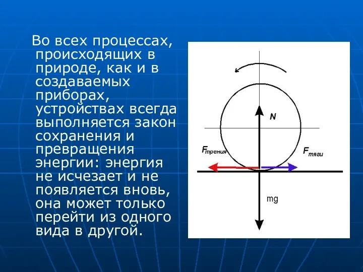 Во всех процессах, происходящих в природе, как и в создаваемых