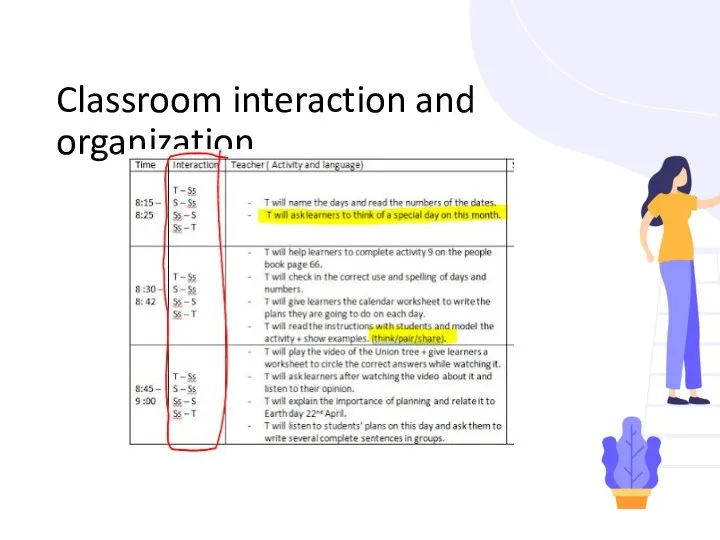 Classroom interaction and organization