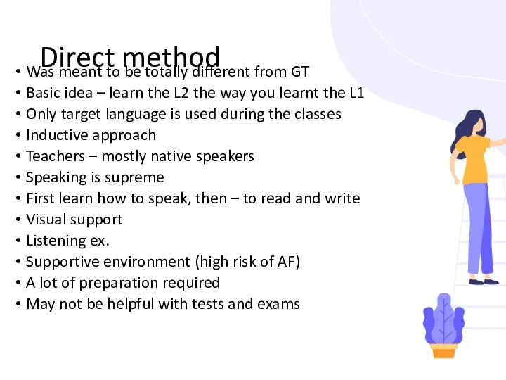 Direct method Was meant to be totally different from GT