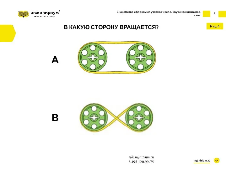 5 inginirium.ru a@inginirium.ru 8 495 120-99-75 В КАКУЮ СТОРОНУ ВРАЩАЕТСЯ?