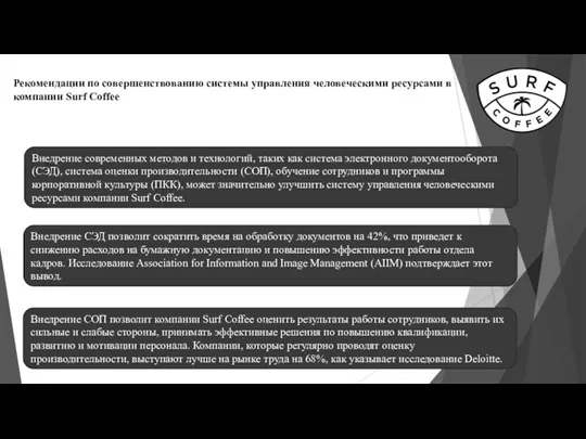 Внедрение современных методов и технологий, таких как система электронного документооборота