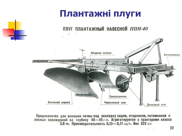 Плантажні плуги