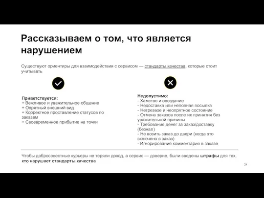 Рассказываем о том, что является нарушением Существуют ориентиры для взаимодействия