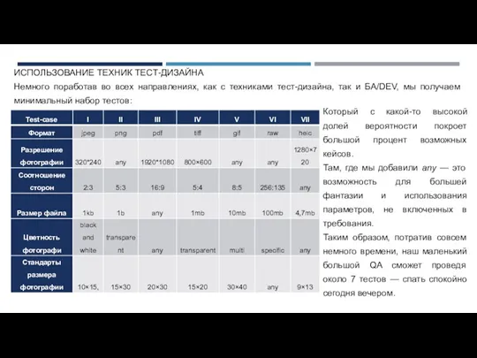 Который с какой-то высокой долей вероятности покроет большой процент возможных