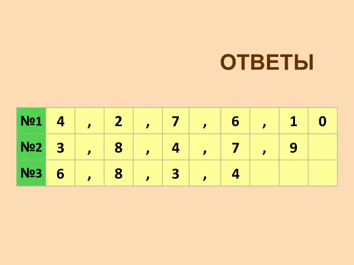 ОТВЕТЫ