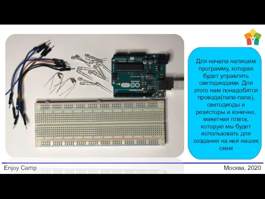 Enjoy Camp Москва, 2020 Для начала напишем программу, которая будет