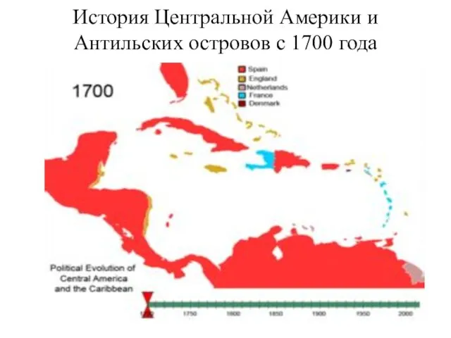 История Центральной Америки и Антильских островов с 1700 года