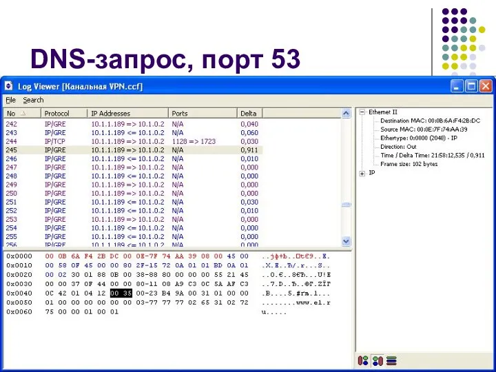 DNS-запрос, порт 53