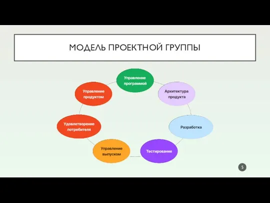 МОДЕЛЬ ПРОЕКТНОЙ ГРУППЫ