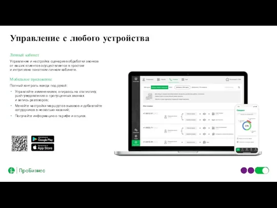 Личный кабинет Управление и настройка сценариев обработки звонков от ваших