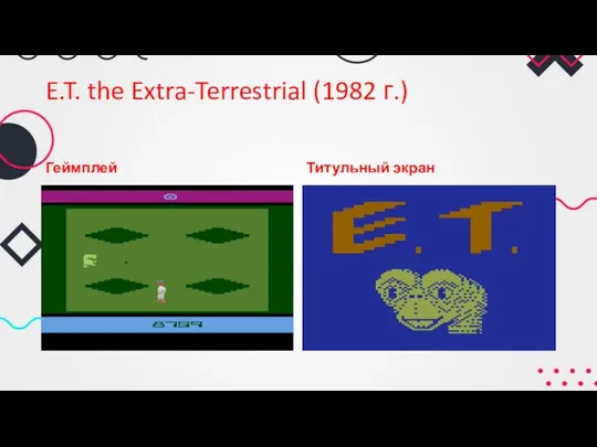 E.T. the Extra-Terrestrial (1982 г.) Геймплей Титульный экран